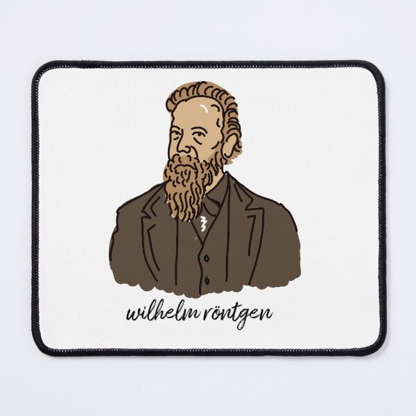 Item preview, Wilhelm Roentgen (1845-1923) German physicist poster | x-ray t-shirt designed and sold by KARTICK DUTTA.