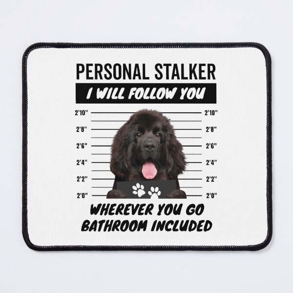 Item preview, Personal Stalker Dog – Black Newfoundland Dog designed and sold by More Cute Dogs.