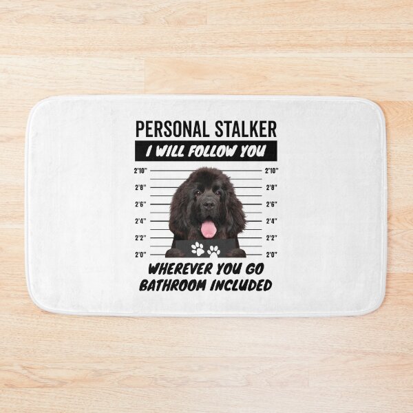 Item preview, Personal Stalker Dog – Black Newfoundland Dog designed and sold by More Cute Dogs.