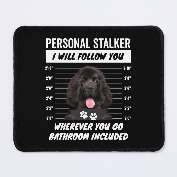 Item preview, Personal Stalker Dog – Black Newfoundland Dog designed and sold by More Cute Dogs.
