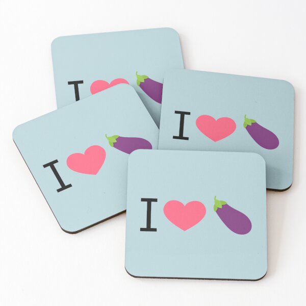 Item preview, I Love Eggplant - by EmojiDaddy   designed and sold by brendonlantern.