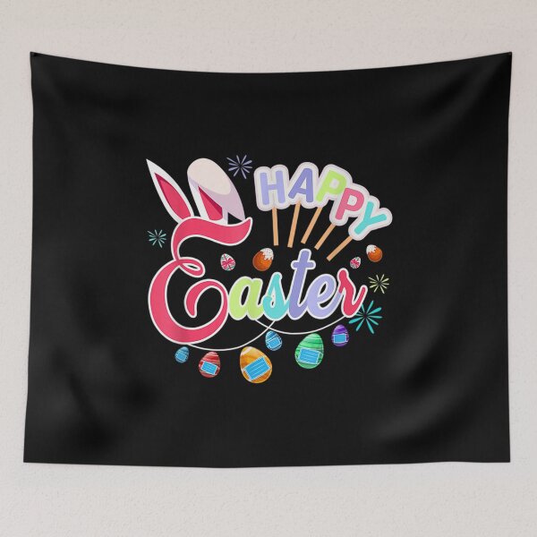 Item preview, Happy Easter Day Colorful Egg Face Mask Hunting Cute Easter  designed and sold by terrycar.