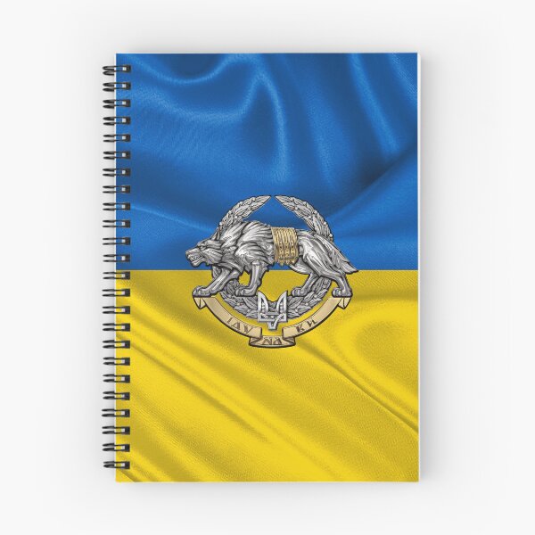 Item preview, Ukrainian Special Operations Forces - SSO ZSU Emblem over Flag of Ukraine designed and sold by Serge Averbukh Art Studio.
