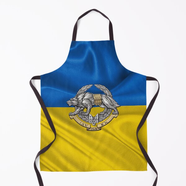 Item preview, Ukrainian Special Operations Forces - SSO ZSU Emblem over Flag of Ukraine designed and sold by Serge Averbukh Art Studio.