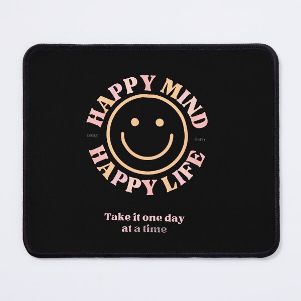 Item preview, Happy Mind Happy Life Aesthetic Style designed and sold by friendnet.