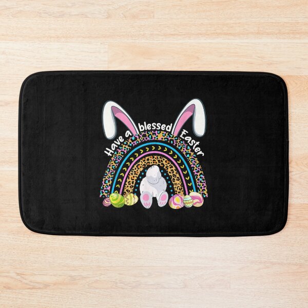 Item preview, Easter Day Rainbow Leopard Eggs Bunny Have A Blessed Easter  designed and sold by terrycar.