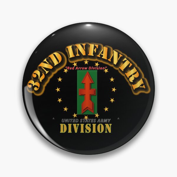 Artikelvorschau, Armee - 32. Infanteriedivision - Red Arrow Division entworfen und verkauft von Military Insignia Products.