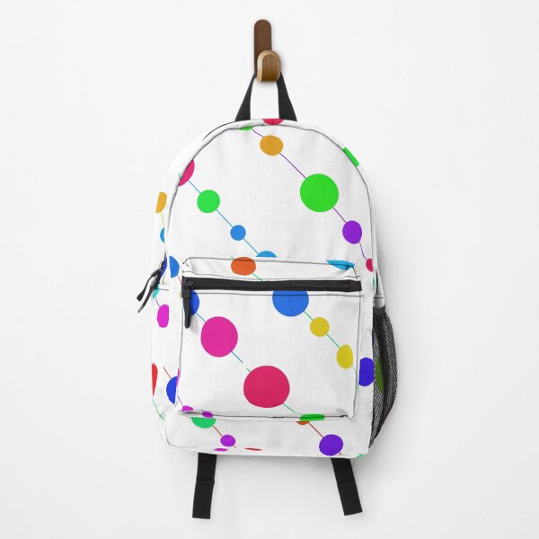 Item preview, Multicolored Dots On Colorful Lines Pattern designed and sold by risingrocket.