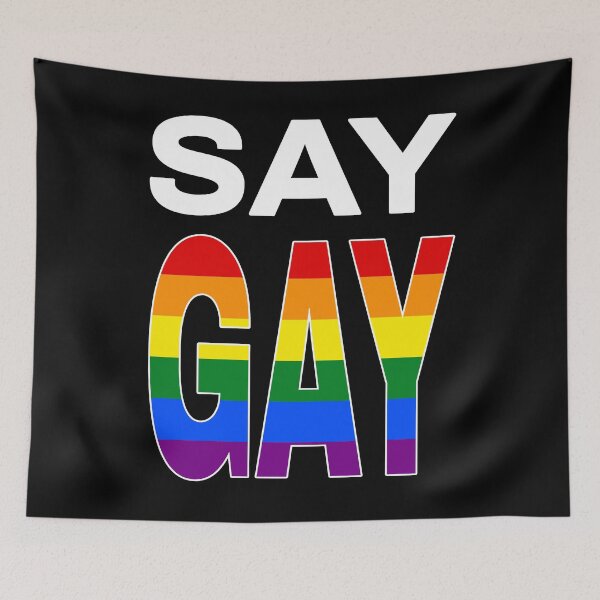 Item preview, Say Gay - Protest Design against Florida Legistlation  designed and sold by LthrDaddyBear.
