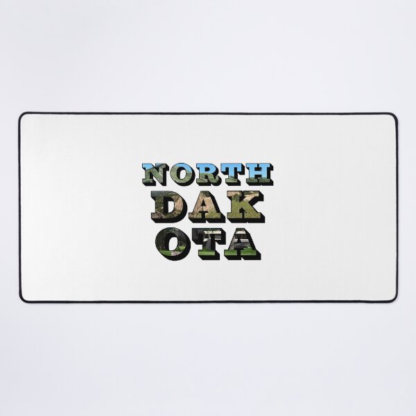 Item preview, North Dakota w/ National Landmarks designed and sold by Pajamurai.
