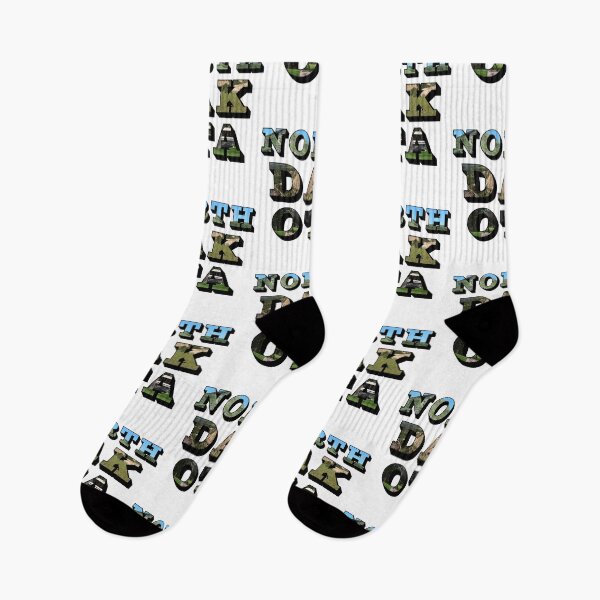 Item preview, North Dakota w/ National Landmarks designed and sold by Pajamurai.
