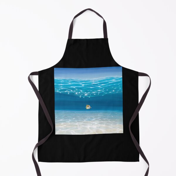 Item preview, Solo in the Turquoise Sea - an Underwater Seascape with threadfin butterfly fish Canvas Print designed and sold by wygalorebaug.