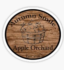 Autumn Smile Apple Orchard Sticker