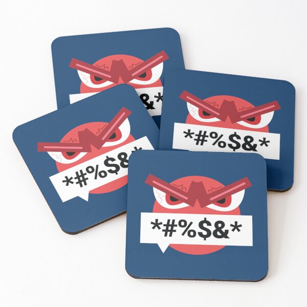 Item preview, Angry red face emoji with censored bad words. Talking mad emoji head, furious, annoyed, enraged, out designed and sold by brendonlantern.