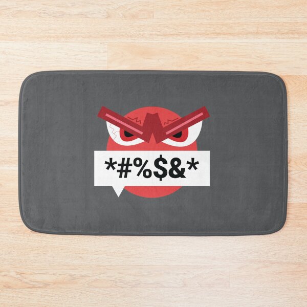 Item preview, Angry red face emoji with censored bad words. Talking mad emoji head, furious, annoyed, enraged, out designed and sold by brendonlantern.