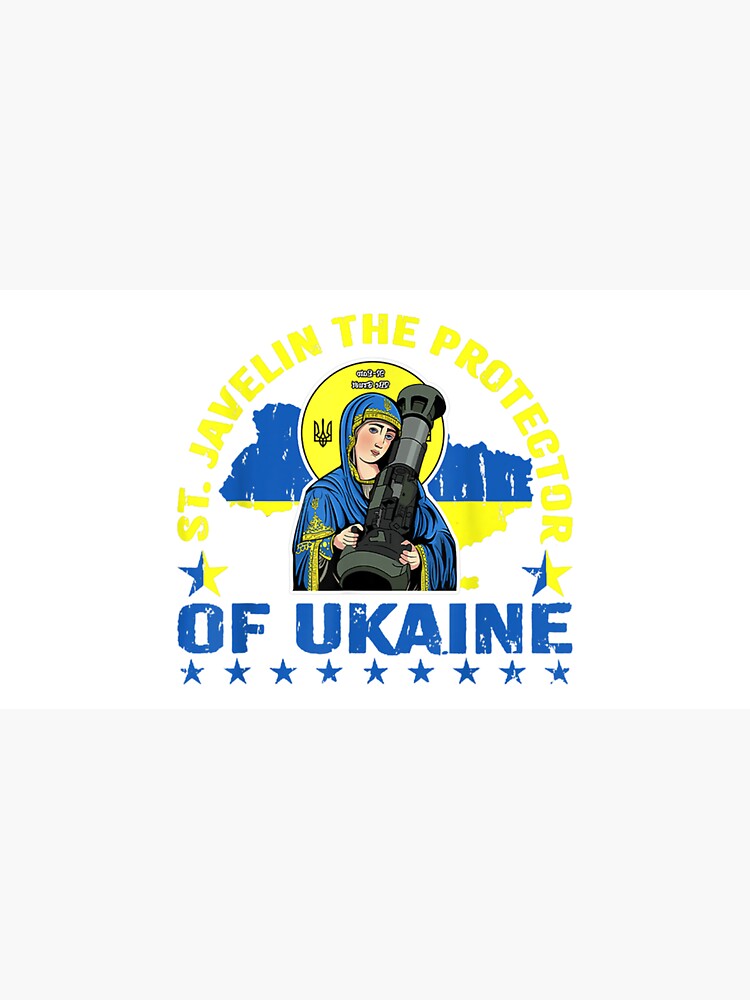 "The Protector Of Ukraine St Javelin Saint Ukraine Flag , Javelin The Protector Of Ukraine St