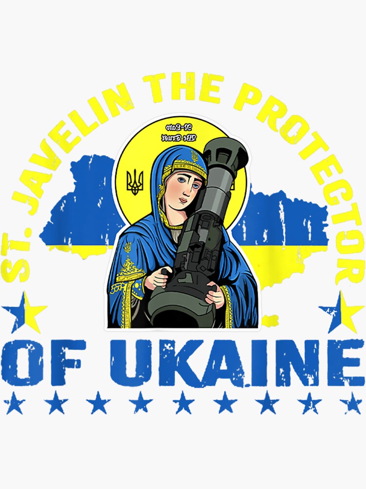 "The Protector Of Ukraine St Javelin Saint Ukraine Flag , Javelin The