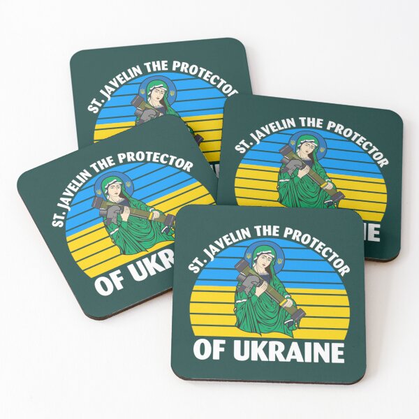 Item preview, Saint Javelin The Protector of Ukraine Ukrainian Flag   designed and sold by FunnnyPalmTees.