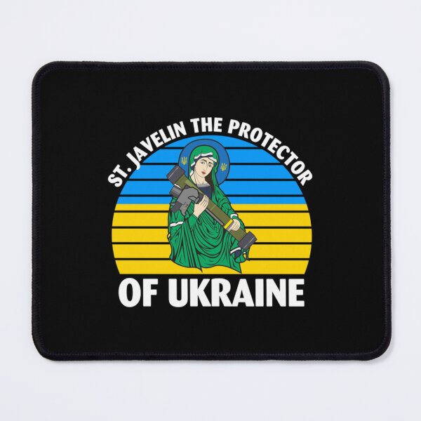 Item preview, Saint Javelin The Protector of Ukraine Ukrainian Flag designed and sold by FunnnyPalmTees.