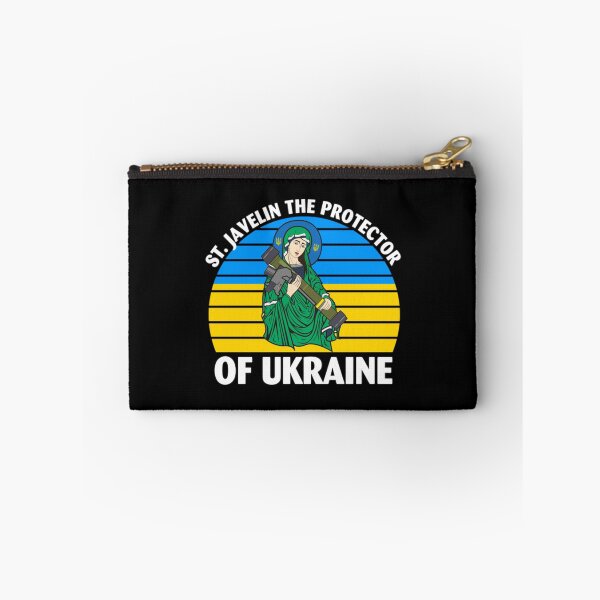 Item preview, Saint Javelin The Protector of Ukraine Ukrainian Flag   designed and sold by FunnnyPalmTees.