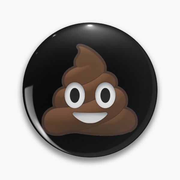 Funny Bug-Eyed Distorted Emoji Meme Pinback Button - 1.5