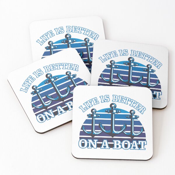 Item preview, Life is Better on a Boat Captain Gift for Boaters designed and sold by TM-Multidesign.