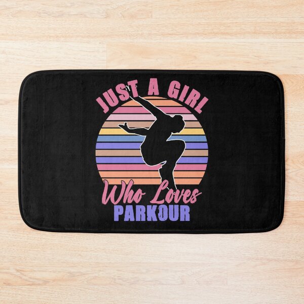 Item preview, Just A Girl Who Loves Freerunning For Parkour Running Lovers designed and sold by Nessshirts.