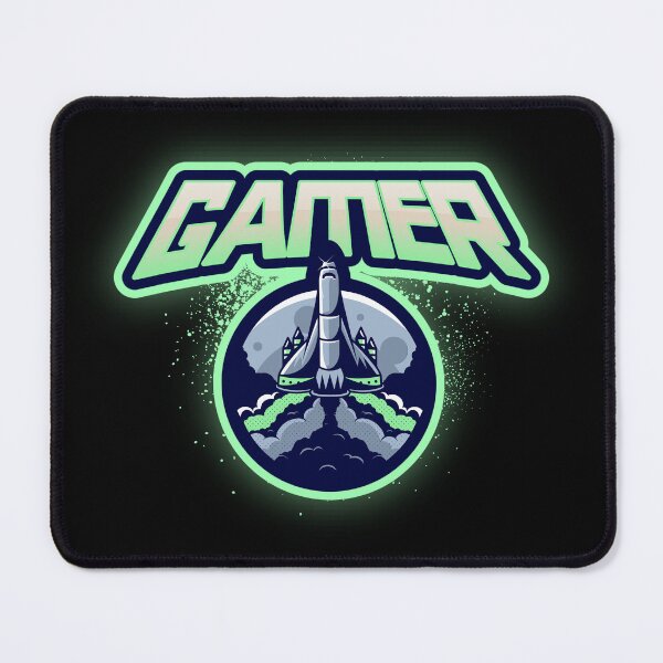 Item preview, Gamer with Flying Space Rocket designed and sold by PRIVARSHU.