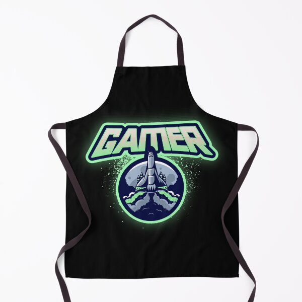 Item preview, Gamer with Flying Space Rocket designed and sold by PRIVARSHU.