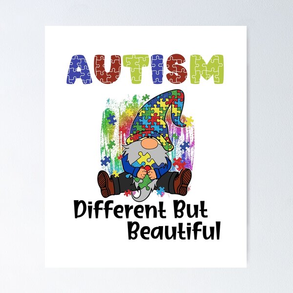 Different Is Beautiful Autism Awareness Poster for Sale by jaygo