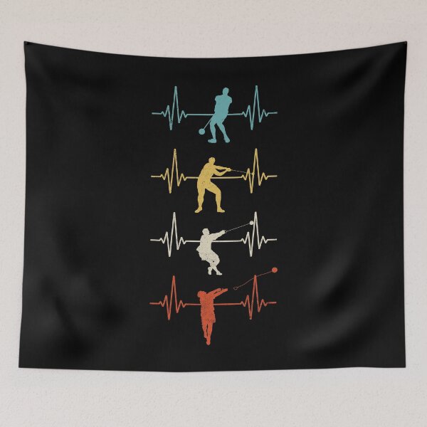 Item preview, Track and Field Hammer Throwing Thrower Heartbeat designed and sold by ShopTheStyle.