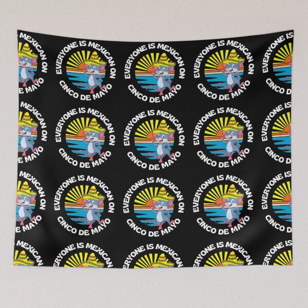 Item preview, Everyone Is Mexican On Cinco De Mayo Mouse With Sombrero designed and sold by RGRamsey.