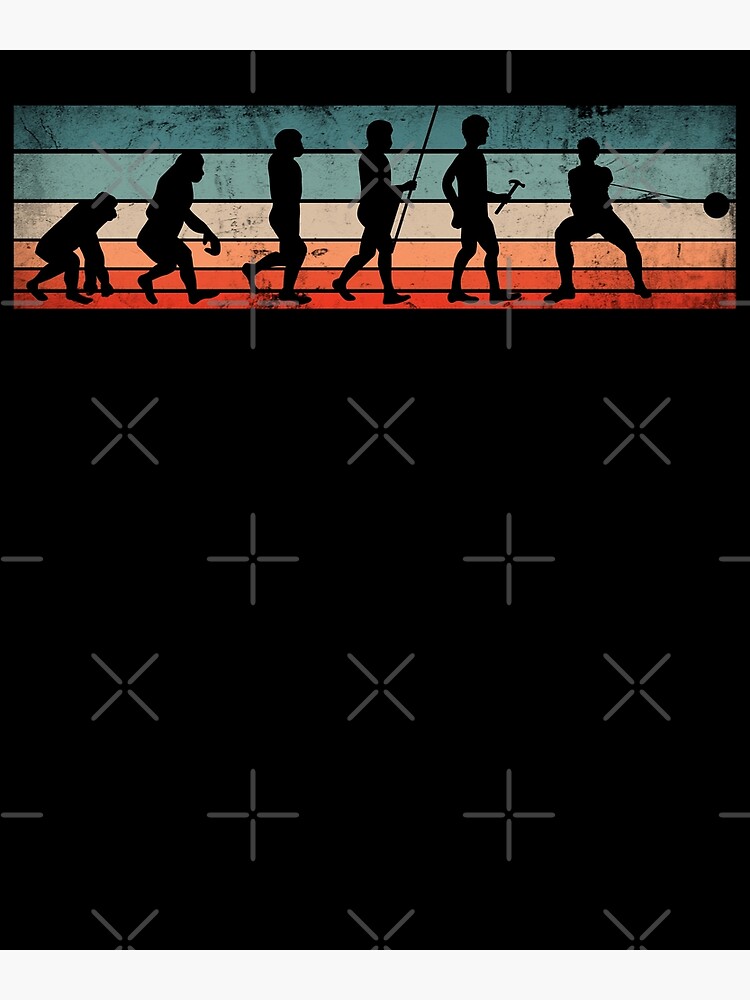 "Track and Field Hammer Throwing Thrower Evolution" Poster for Sale by