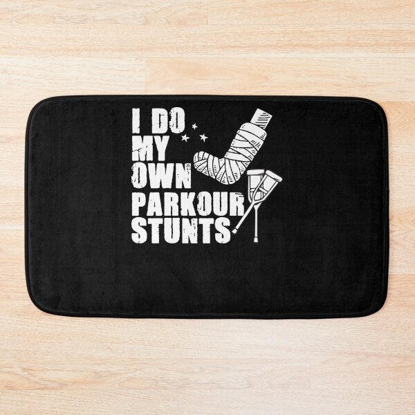 Item preview, I Do My Own Stunts Parkour Funny Freestyle Lover Freerunner designed and sold by Nessshirts.