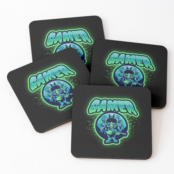 Item preview, Gamer with Small Armed Alien Cartoon designed and sold by PRIVARSHU.