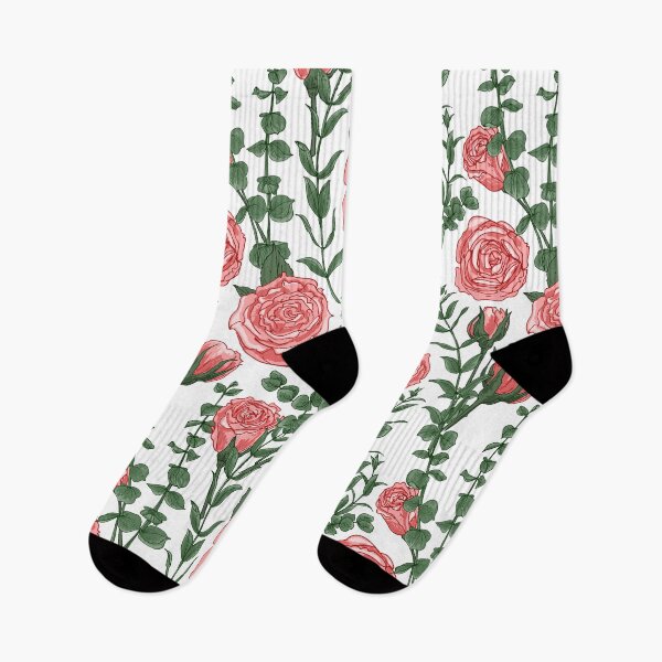 Item preview, Pink roses pattern. Flowers vector color drawing. Jasmine. Briar. Shrub roses and rose hips designed and sold by IrinaVaneeva.