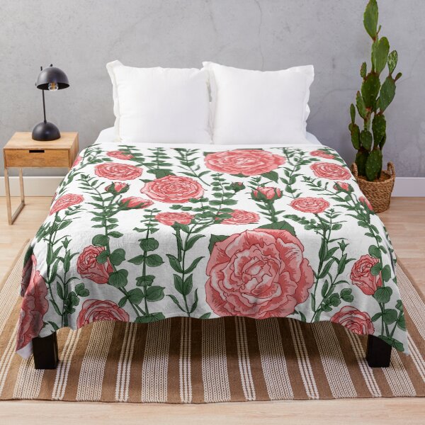 Item preview, Pink roses pattern. Flowers vector color drawing. Jasmine. Briar. Shrub roses and rose hips designed and sold by IrinaVaneeva.