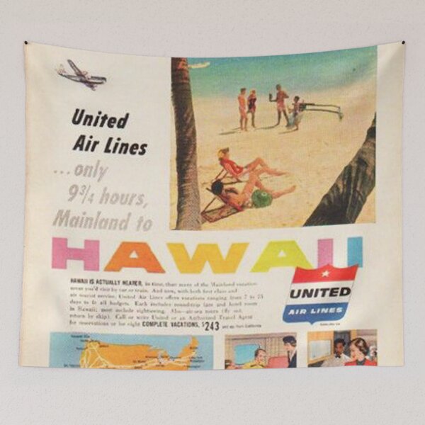 Item preview, 1953 United Airlines Hawaii Travel designed and sold by bikinihofie.