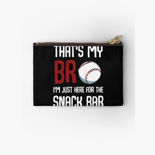 Item preview, That's My Bro I'm Just Here for Snack Bar Funny Baseball designed and sold by hoangminhSHOP.