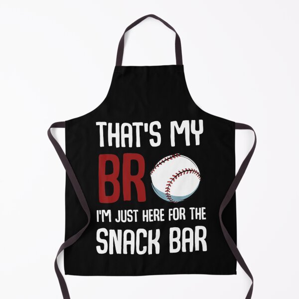 Item preview, That's My Bro I'm Just Here for Snack Bar Funny Baseball designed and sold by hoangminhSHOP.