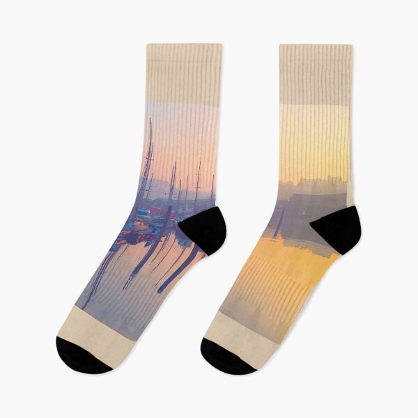 Item preview, Scarborough Harbour Sunset designed and sold by Alisonchambers2.