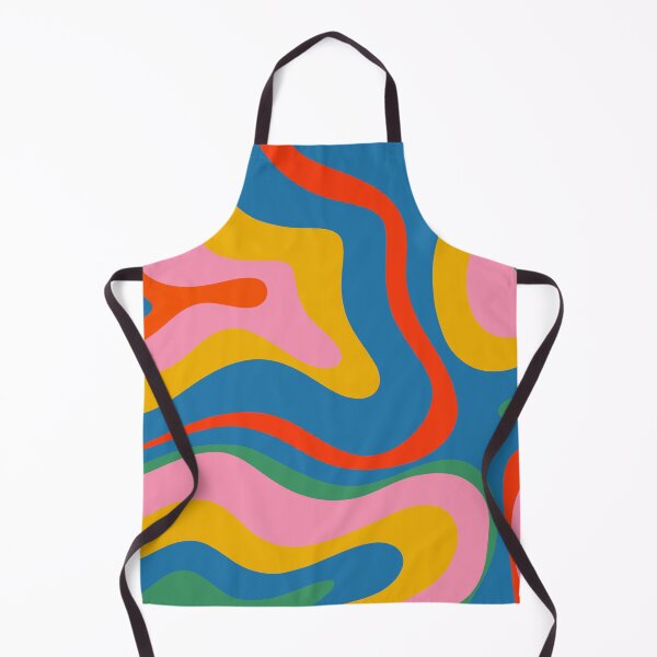 Item preview, Modern Retro Liquid Swirl Abstract Pattern Square Colorful Rainbow Melt designed and sold by kierkegaard.