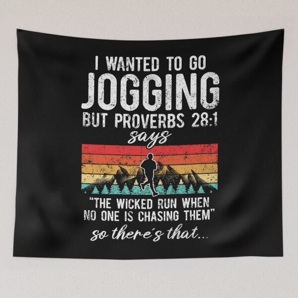 Item preview, The Wicked Run When No One Is Chasing Them Jogging designed and sold by hoangminhSHOP.