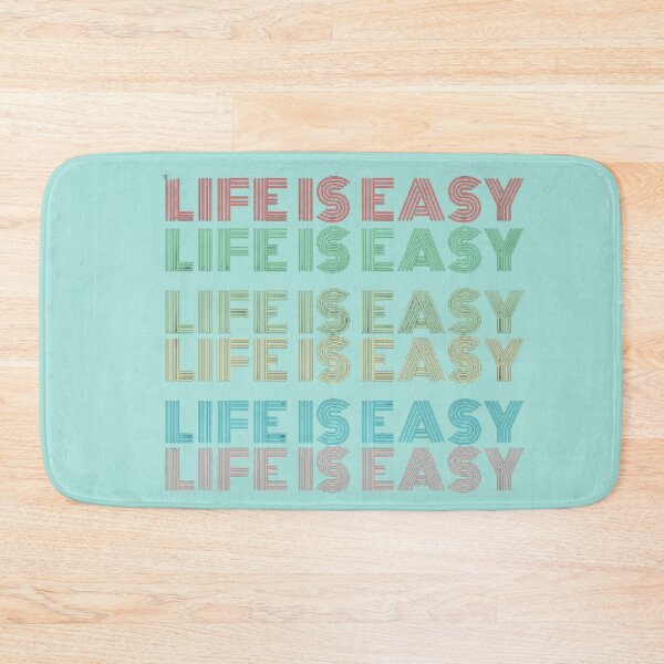 Item preview, Life Is Easy Pastel Repeated Text designed and sold by DeeCeeFashion.