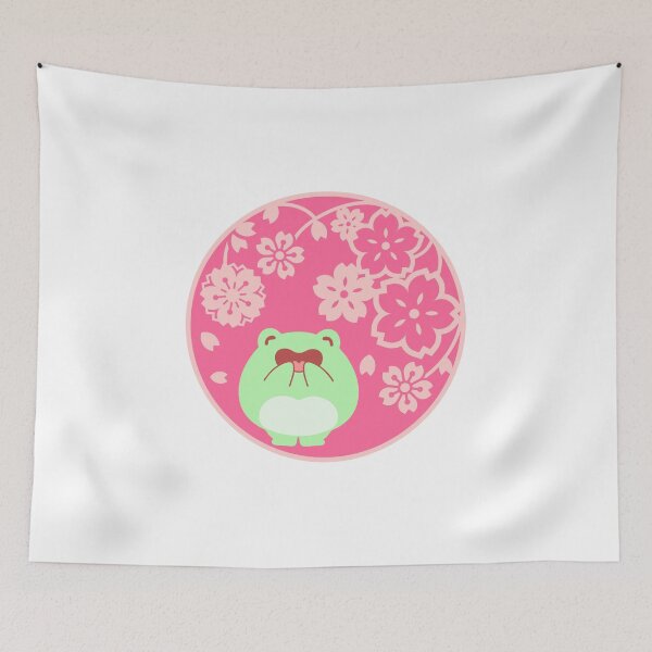 Item preview, Frog Aesthetic Frog in Spring Cottagecore Cottage Core Cherry Blossom designed and sold by CaitU.