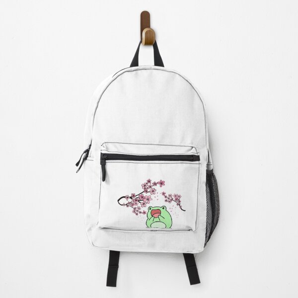 Item preview, Frog Aesthetic Frog in Spring Cottagecore Cottage Core Cherry Blossom Sakura designed and sold by CaitU.