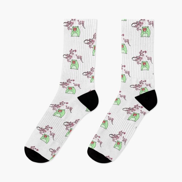 Item preview, Frog Aesthetic Frog in Spring Cottagecore Cottage Core Cherry Blossom Sakura designed and sold by CaitU.