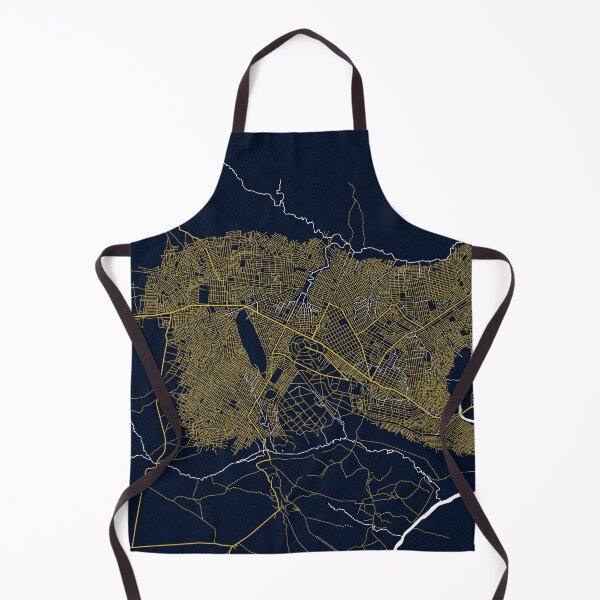 Item preview, Mbuji-Mayi City Map of DR Congo - Gold Art Deco designed and sold by deMAP.