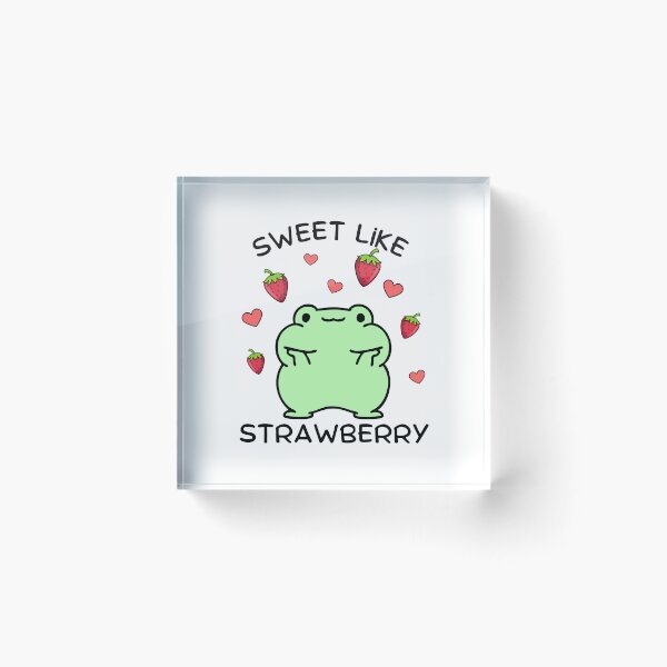 Item preview, Frog Aesthetic Funny Frog Pun Cottagecore Cottage Core Strawberry Frog designed and sold by CaitU.