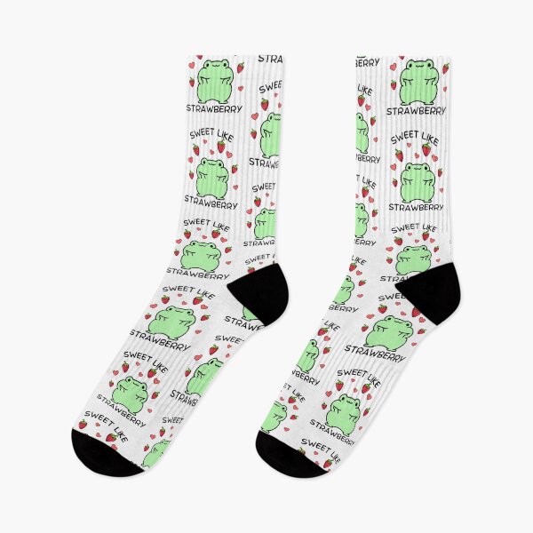 Item preview, Frog Aesthetic Funny Frog Pun Cottagecore Cottage Core Strawberry Frog designed and sold by CaitU.